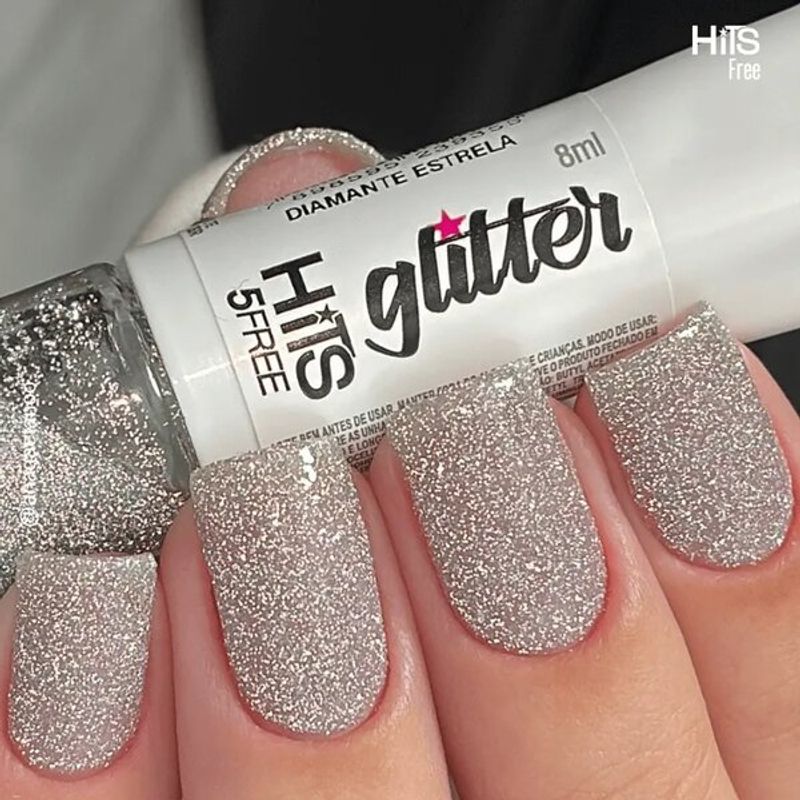 esmalte com glitter