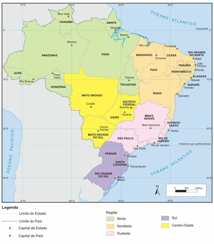 lista de estados com a letra T