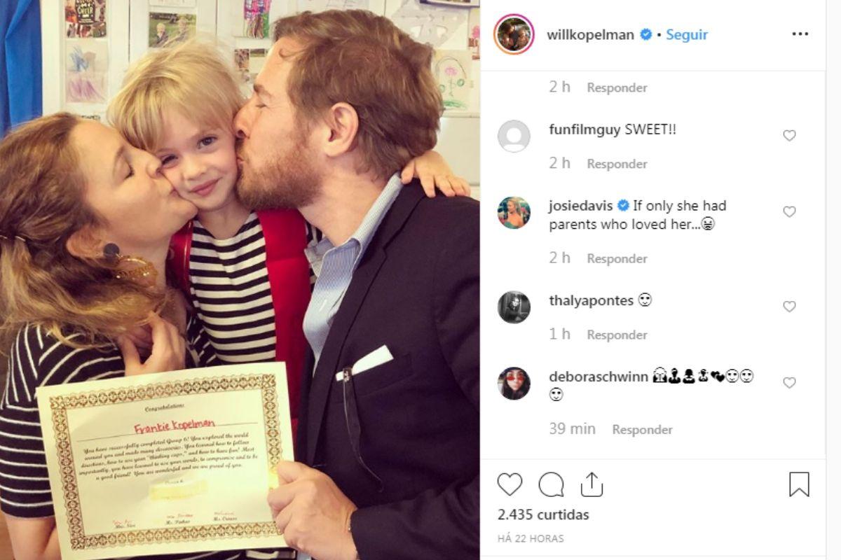 como drew barrymore lida com a nova família do ex-marido