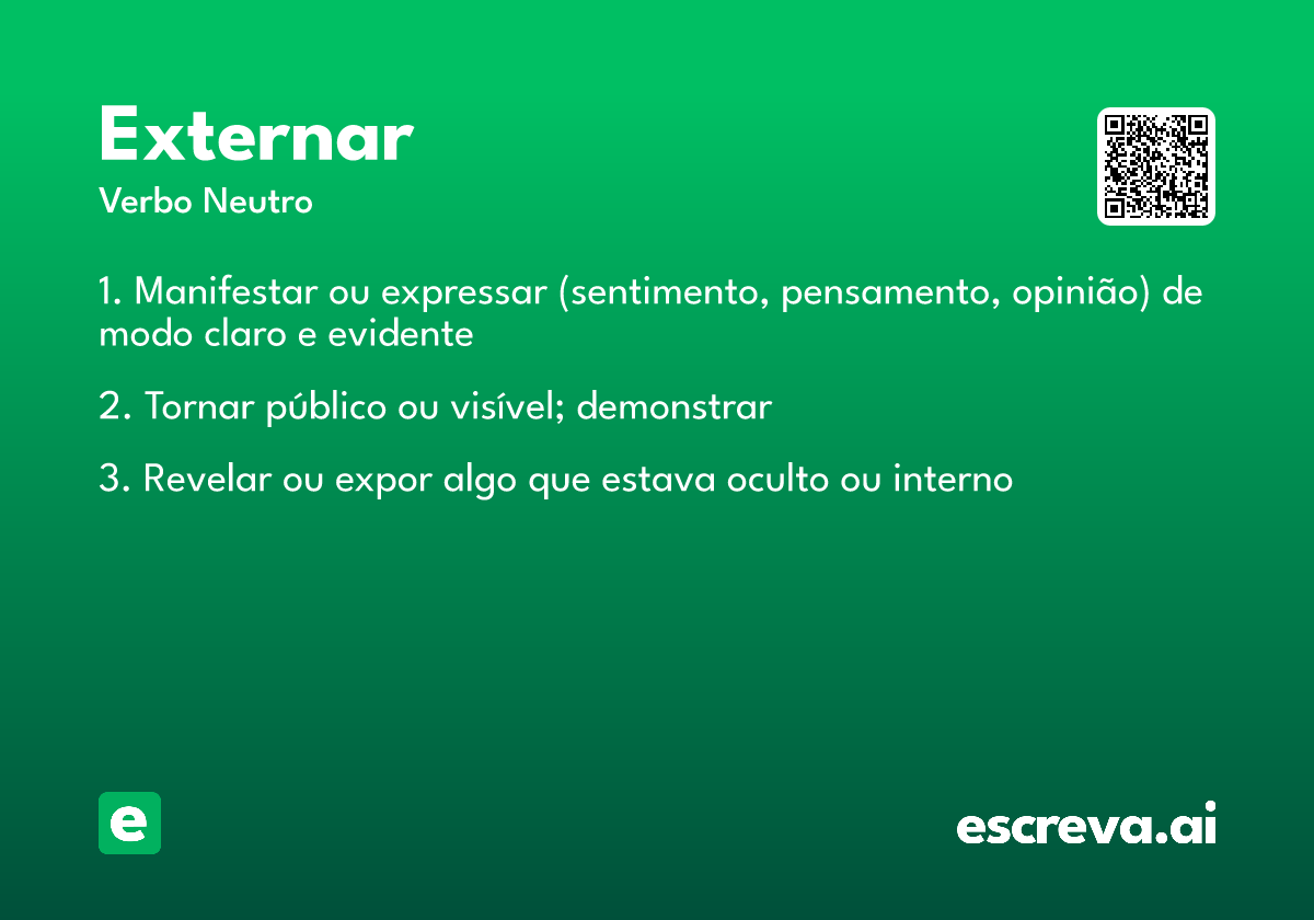 significado de externar