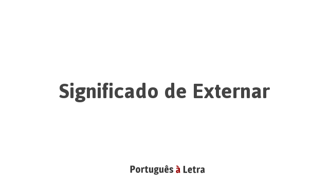 como usar externar