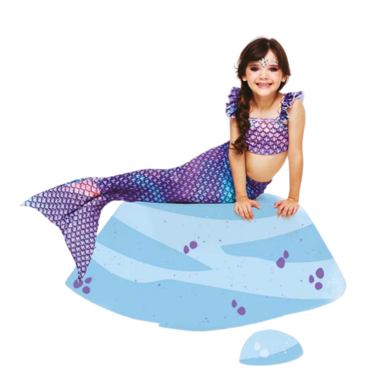 fantasia sereia com brilho