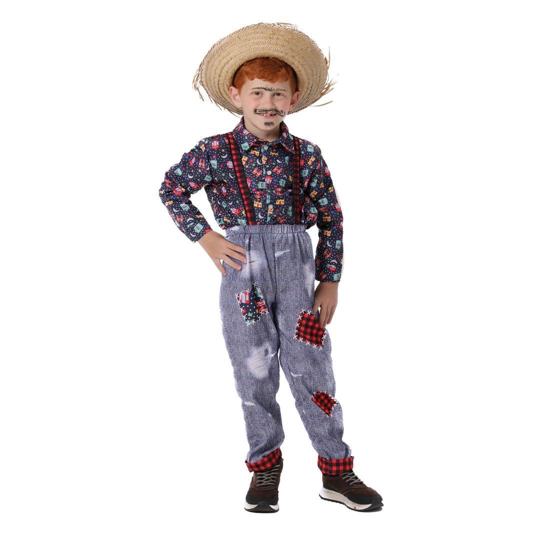 vestido caipira infantil