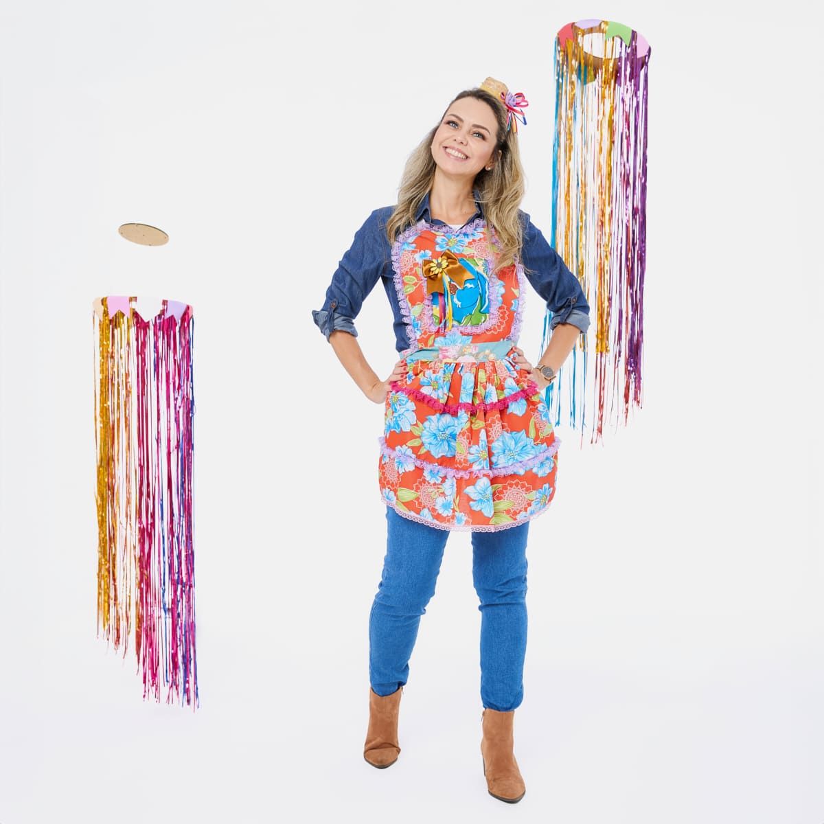 vestido junino plus size