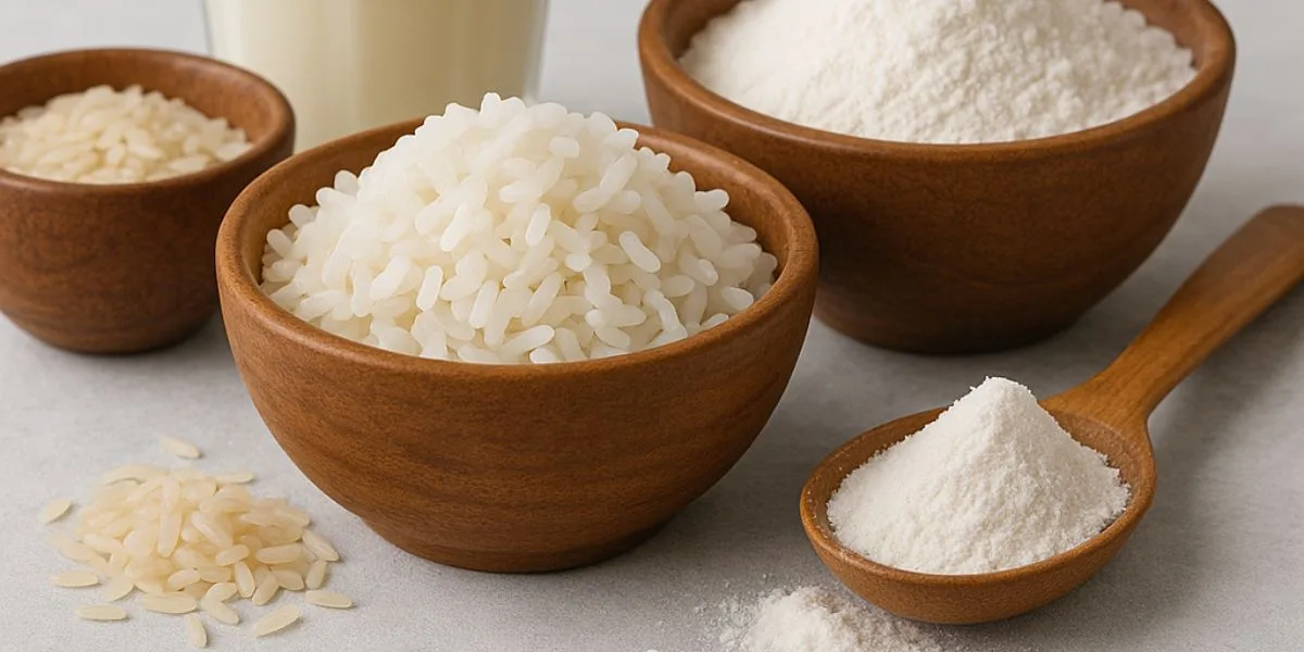 diferença farinha de arroz branca e integral