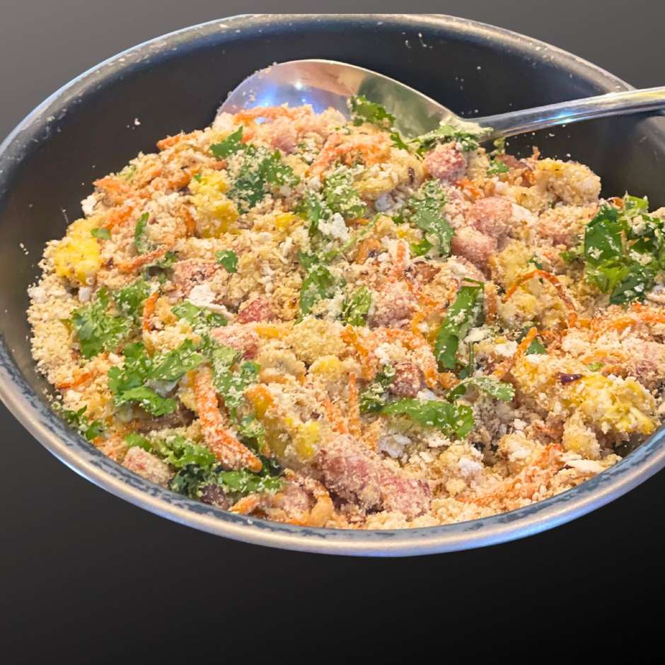 farofa de mandioca ou milho qual a melhor para natal