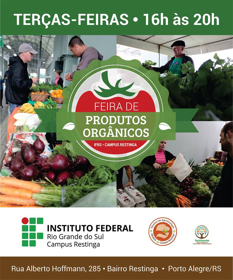 mapa de feiras de produtores orgânicos no Brasil