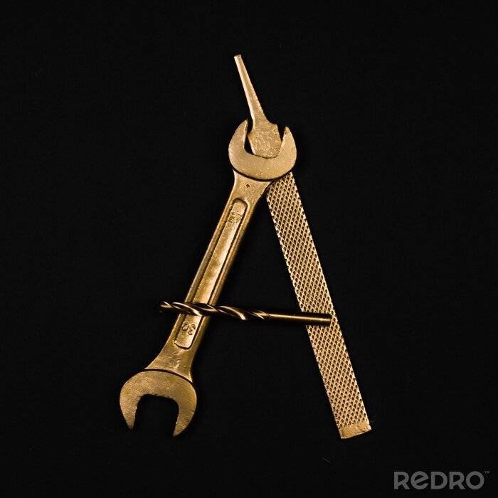 ferramentas manuais com a letra a
