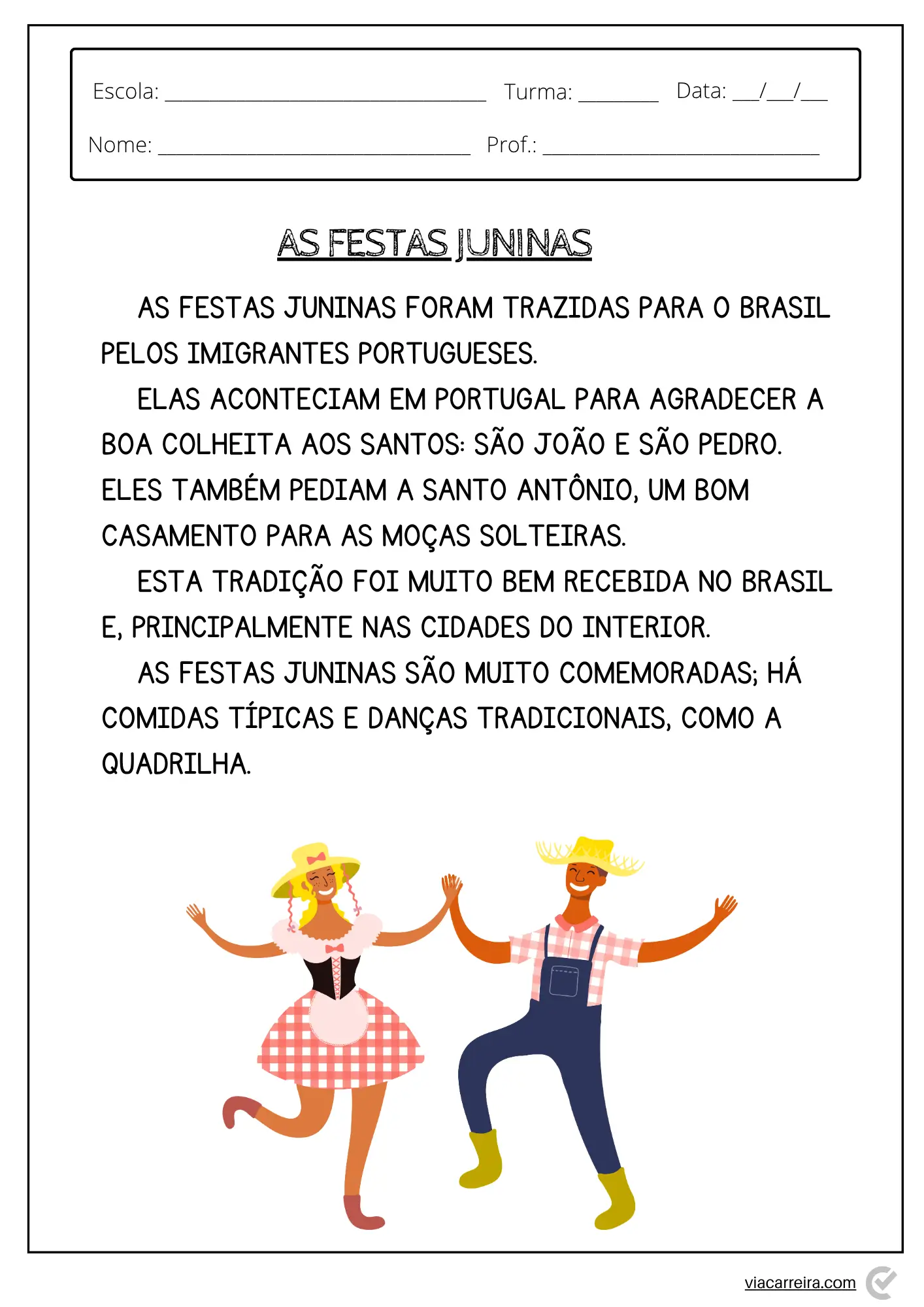 festa junina vs outras datas comemorativas na alfabetização