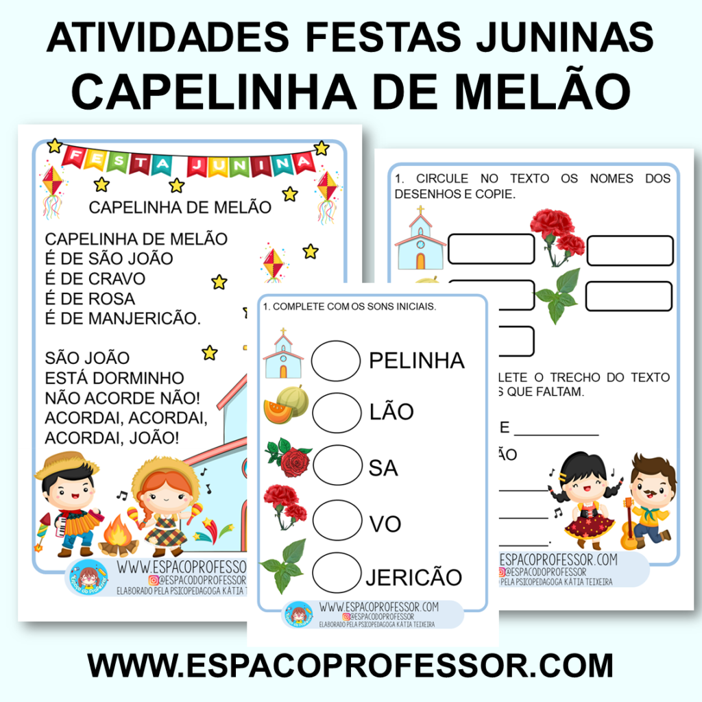 custo de materiais para atividades juninas de alfabetização