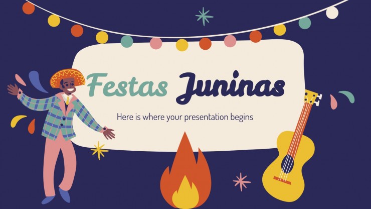 fundo festa junina com tema de fogueira