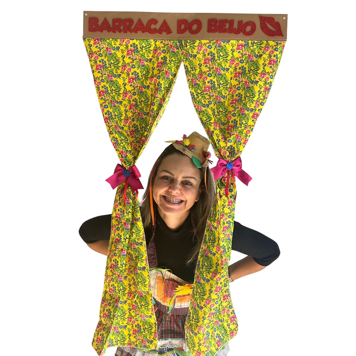 como fazer barraca do beijo com papelão passo a passo