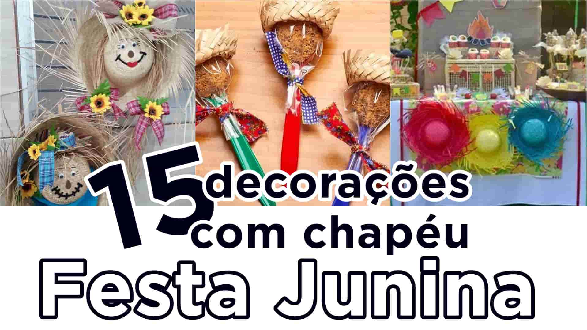 como fazer um mini chapéu junino para acessórios de cabelo