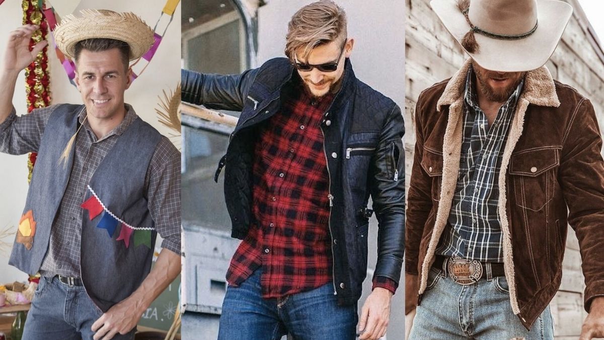 ideias criativas de looks masculinos para festa junina