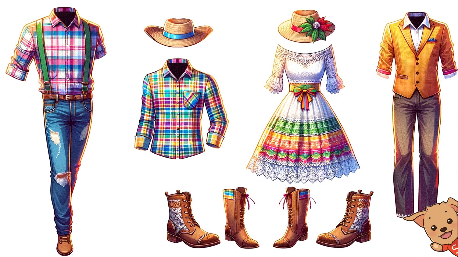 festa junina look masculino