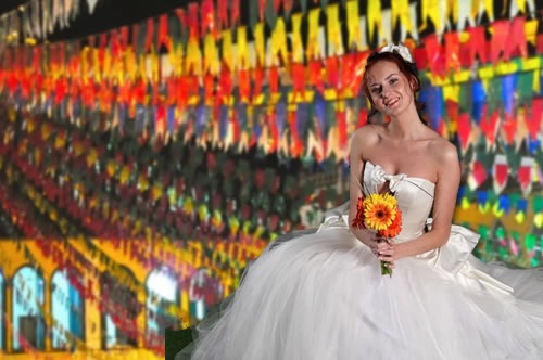 quanto custa um vestido de noiva junina