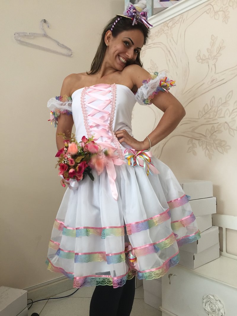 ideias de vestido noiva caipira para festa junina