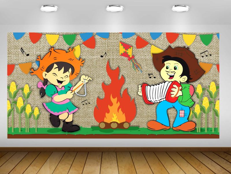 custo de painéis de parede para festa junina