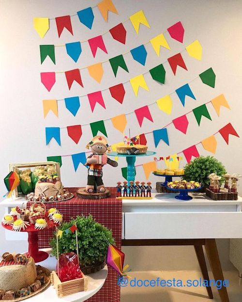 ideias criativas de papel de parede para festa junina