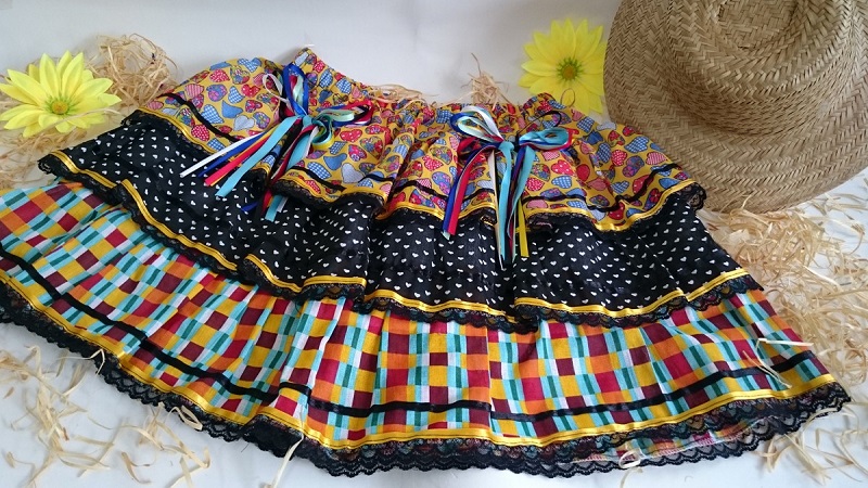 preço médio de saias para festa junina