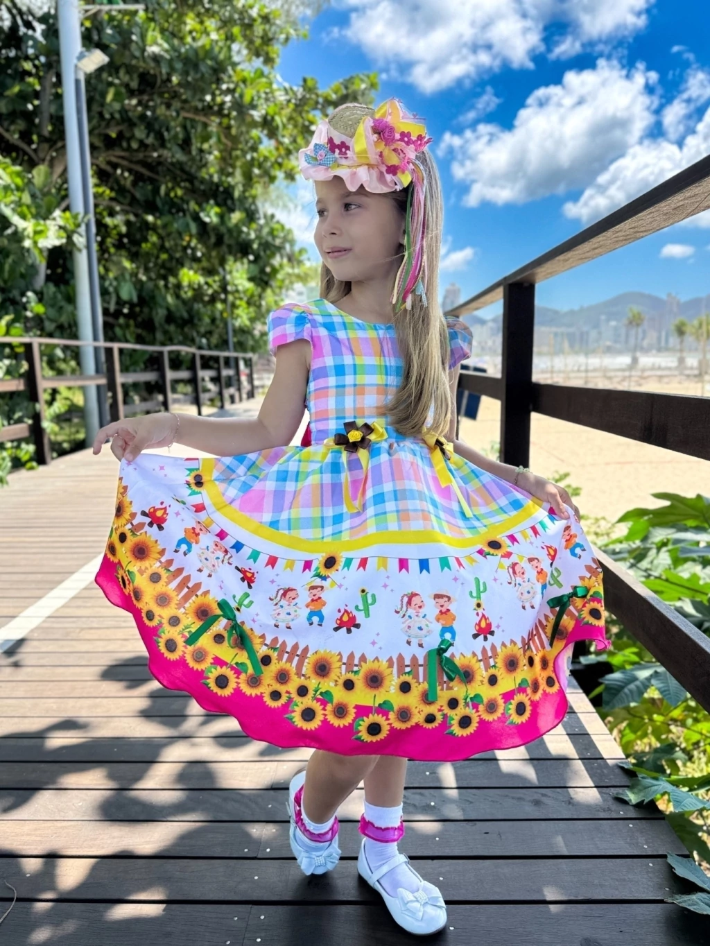 festa junina vestido infantil