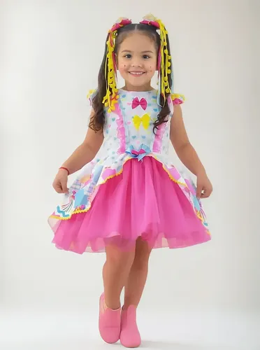 quanto custa um vestido de festa junina infantil de luxo