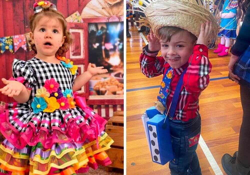 quanto custa um vestido de festa junina infantil de luxo