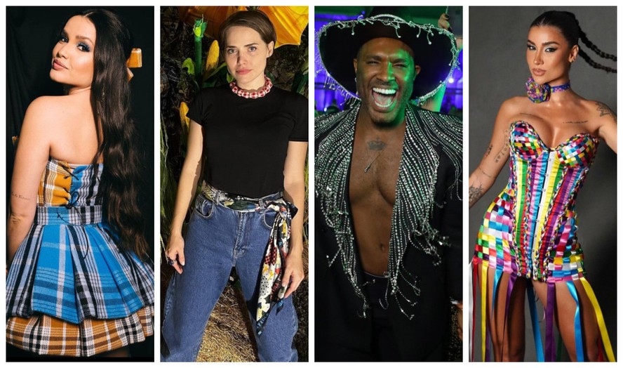 como combinar estampa xadrez em festa junina