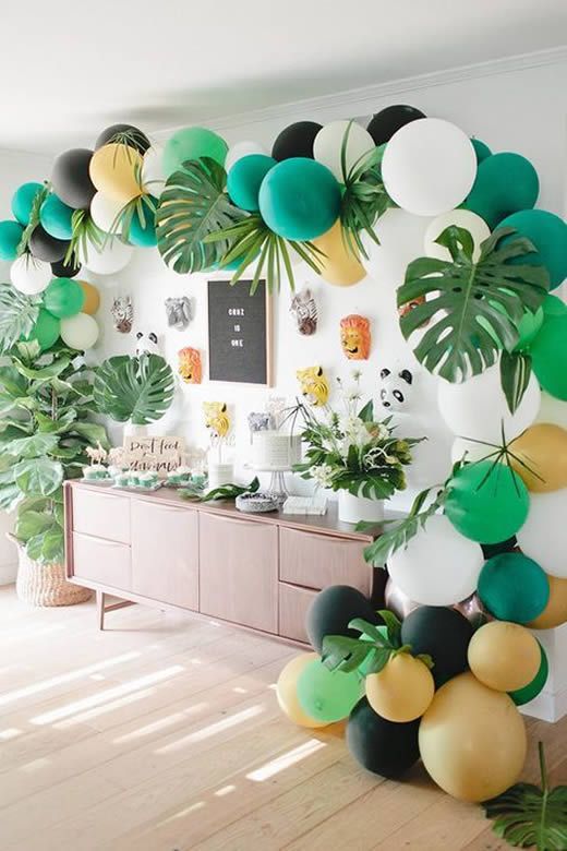 decoração festa tropical masculina