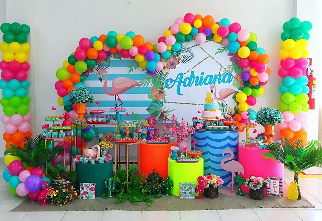 decoração festa tropical para adultos
