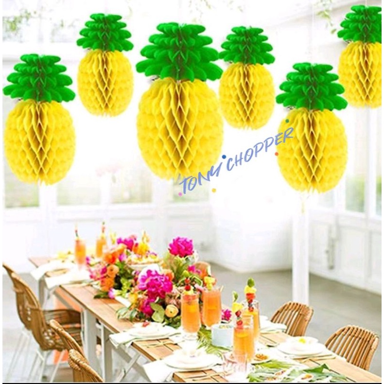 decoração festa tropical com frutas