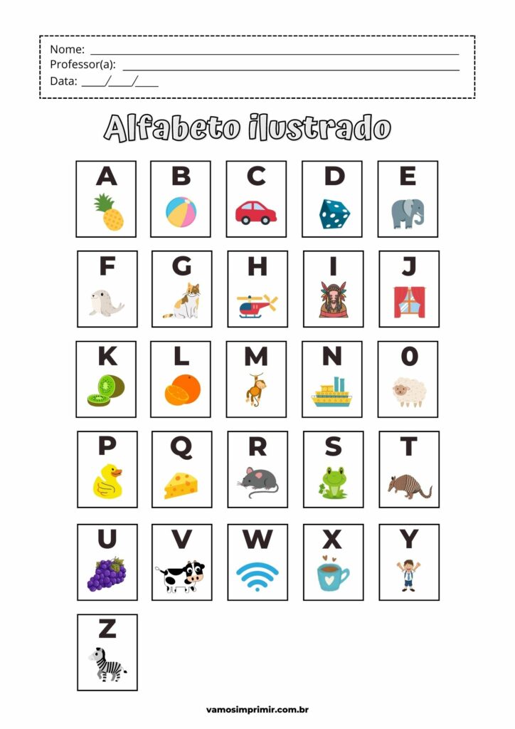 figuras com a letra l para imprimir