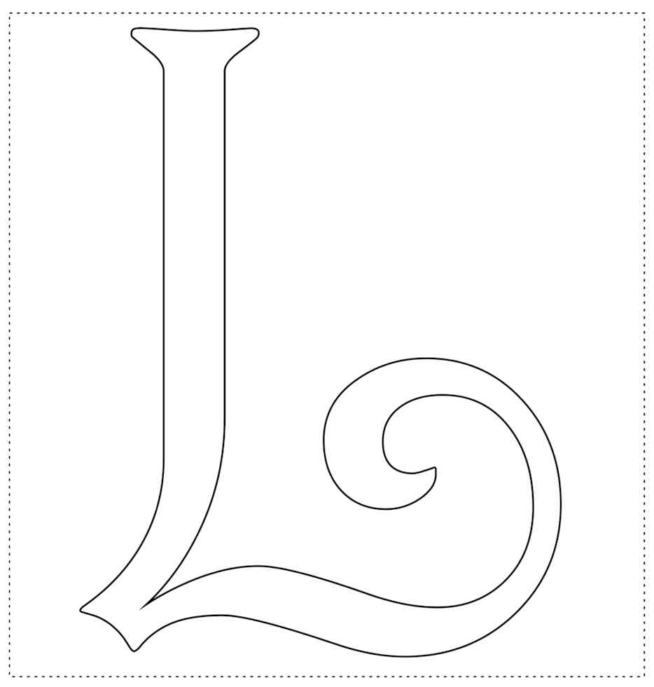 figuras com a letra L para imprimir e encantar