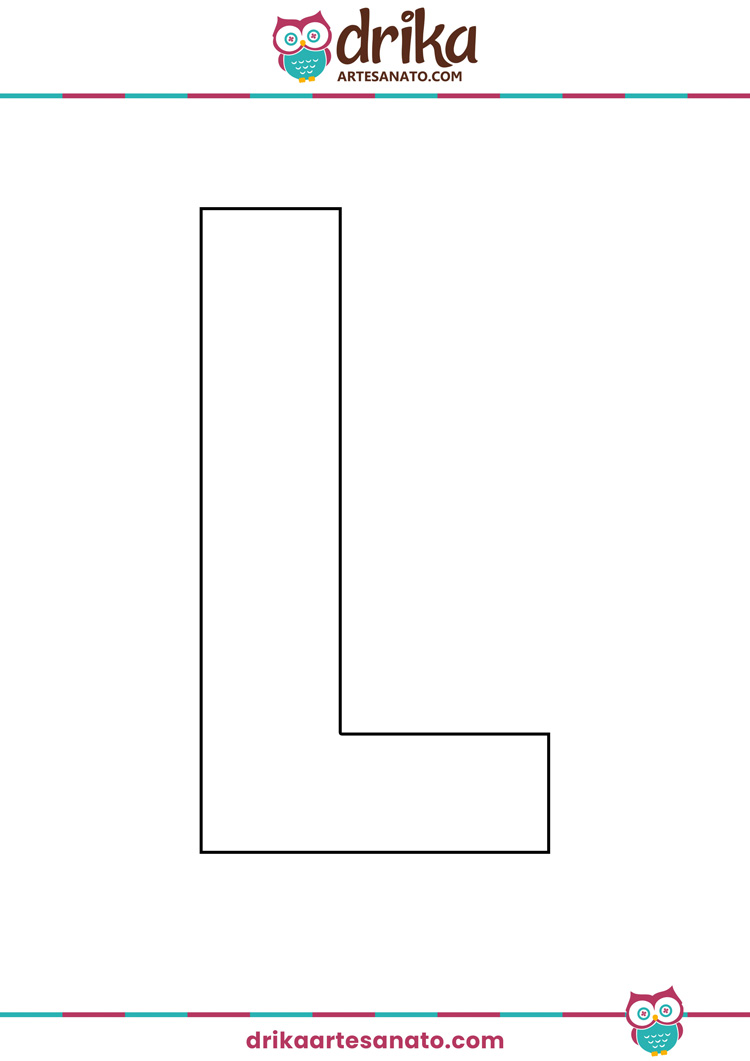 figuras com a letra L para imprimir e encantar