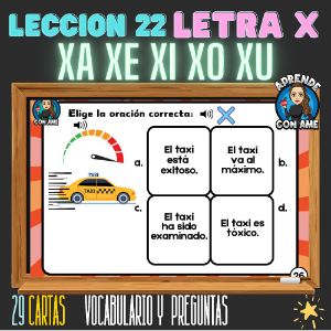 objetos com a letra x