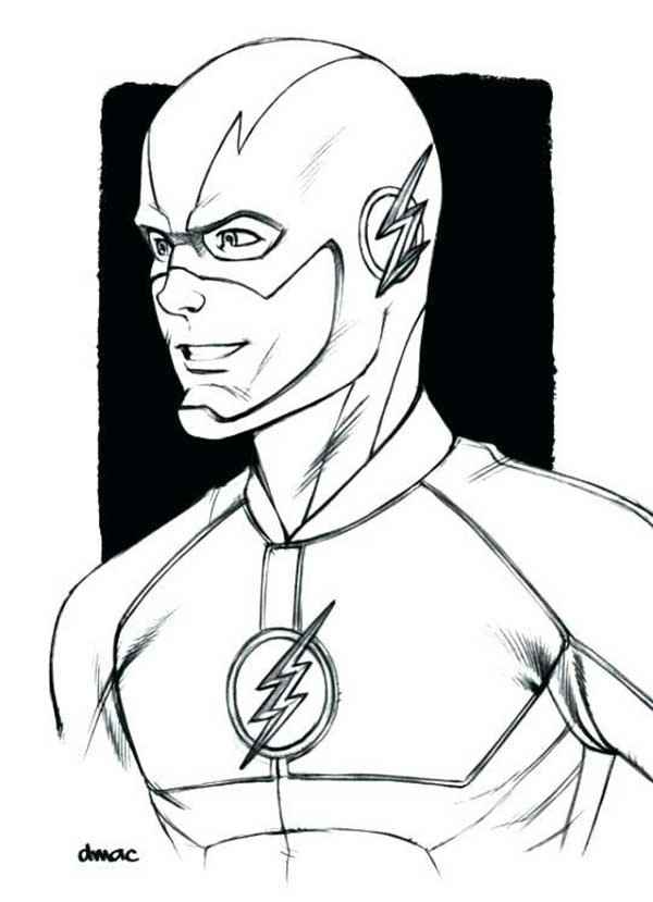 Flash Liga da Justiça para colorir