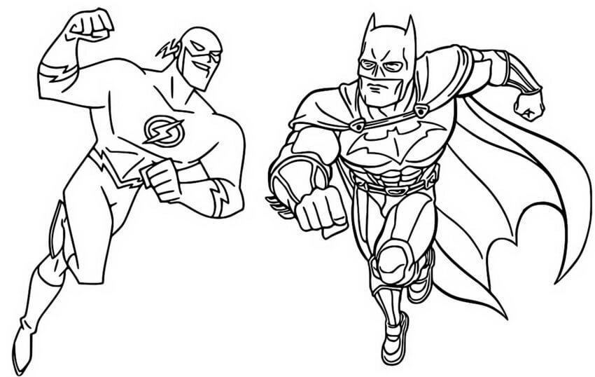 Flash Reverso para colorir