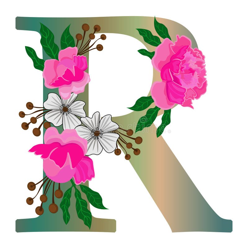 flores com R para jardim