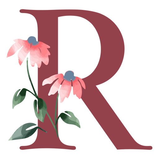 flores com a letra R significado