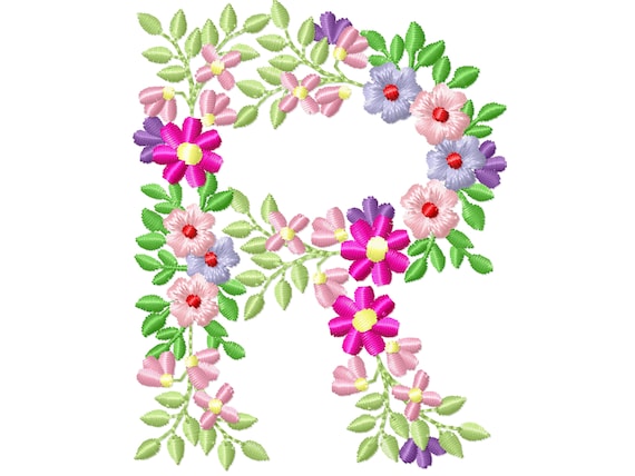flores com R coloridas