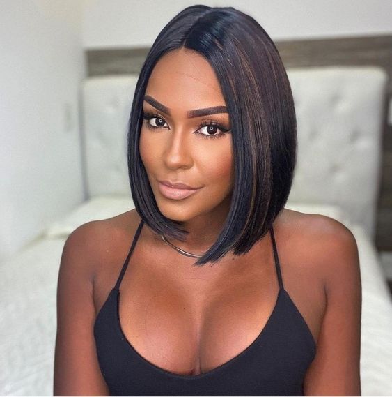 foto cabelo chanel para rosto triangular