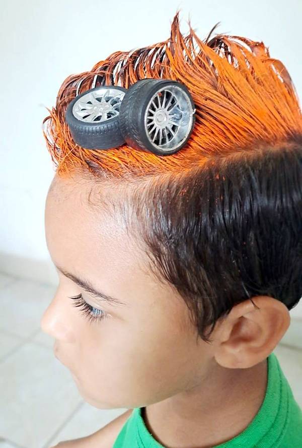 ideias de cabelo maluco para meninas