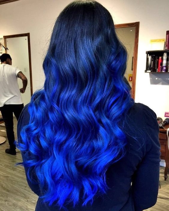Fotos De Cabelo Pintado De Azul