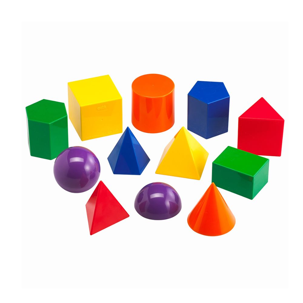 desenhos de formas geométricas 2D e 3D