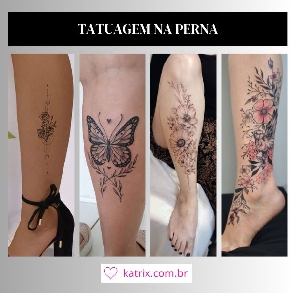 fotos de tatuagem na perna