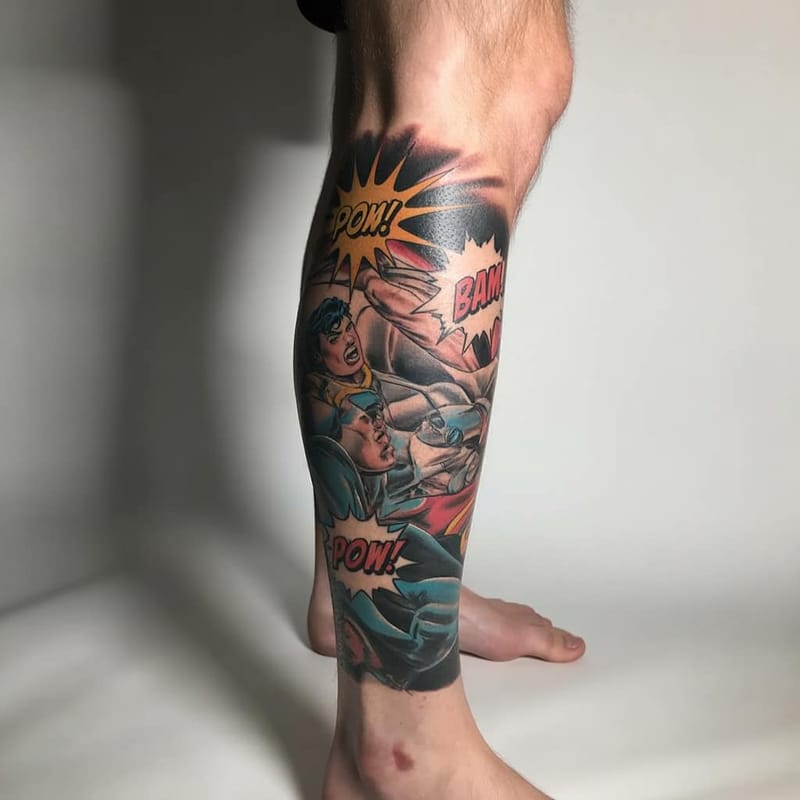 fotos de tatuagem na perna