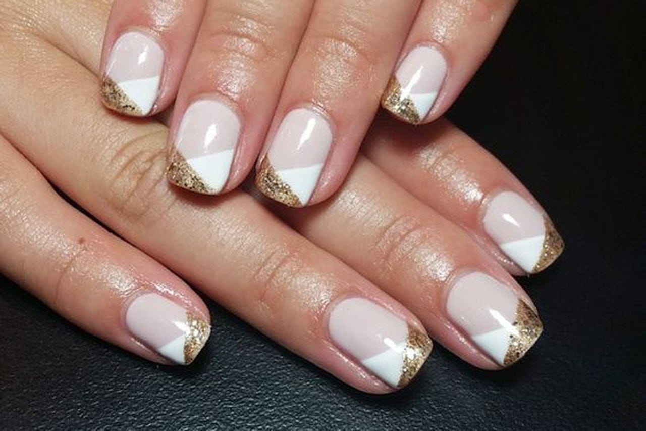francesinha decorada para unhas curtas passo a passo