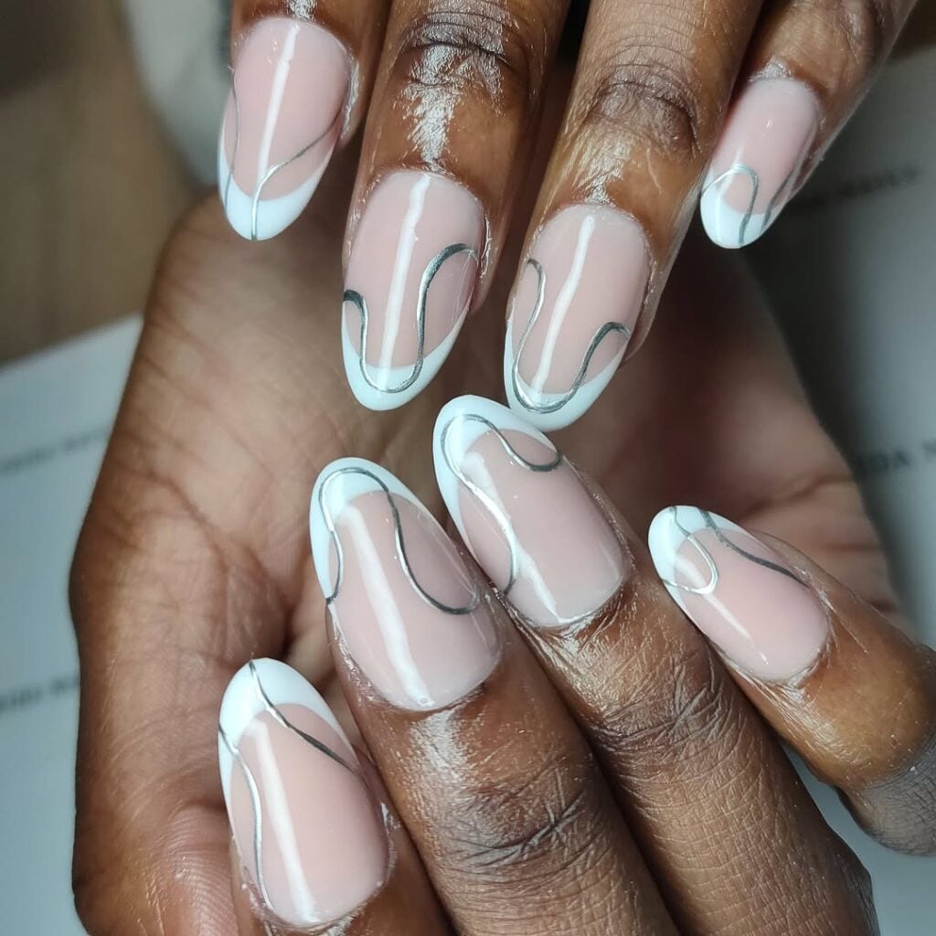 francesinha decorada para unhas curtas passo a passo