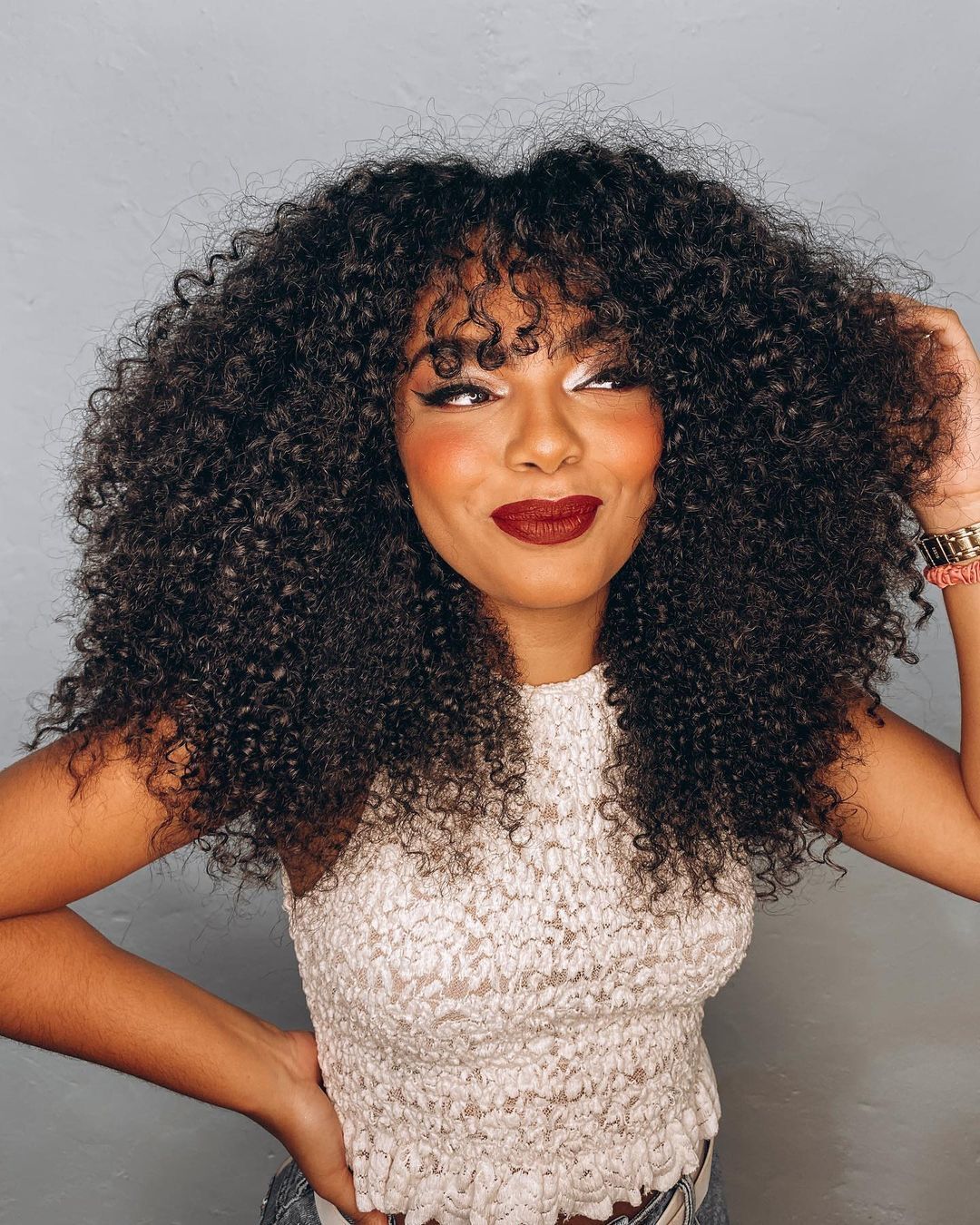 franja cacheada vs franja lisa qual escolher