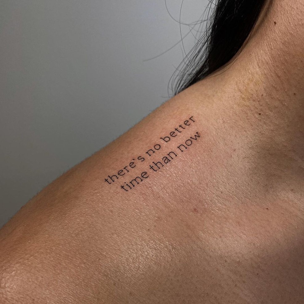 tatuagem com palavras